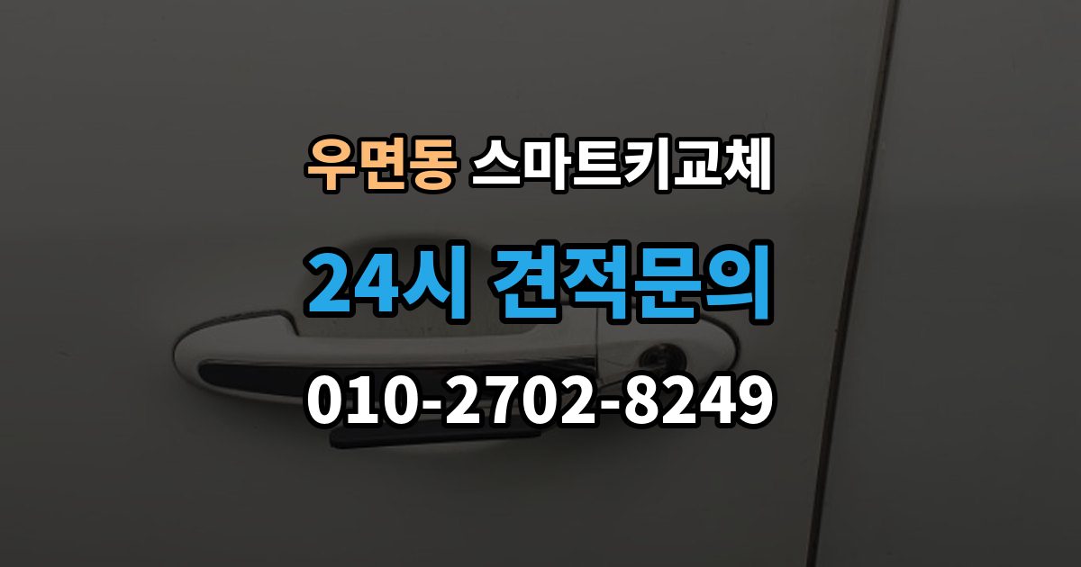 우면동 스마트키 교체 차량 인수 시 키와 등록 정보 함께 확인하기