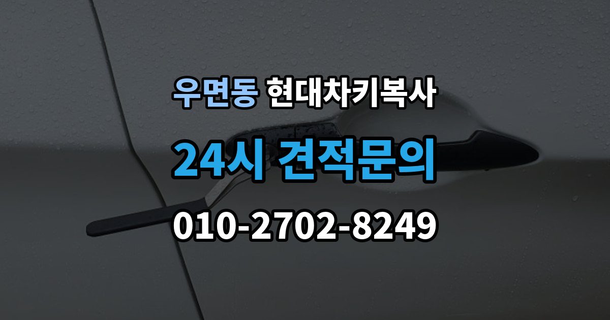 우면동 현대 차키 복사 분실 전후 준비 서류와 인증 절차