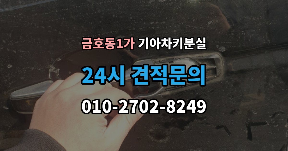 금호동1가 기아 차키 분실 스마트키 인식 거리가 짧아졌다면 의심할 것
