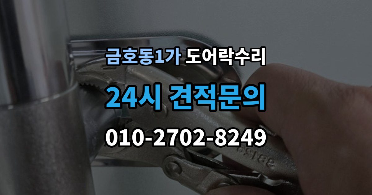 금호동1가 도어락 수리 잠금이 풀렸다 잠겼다 할 때 원인 구분하기