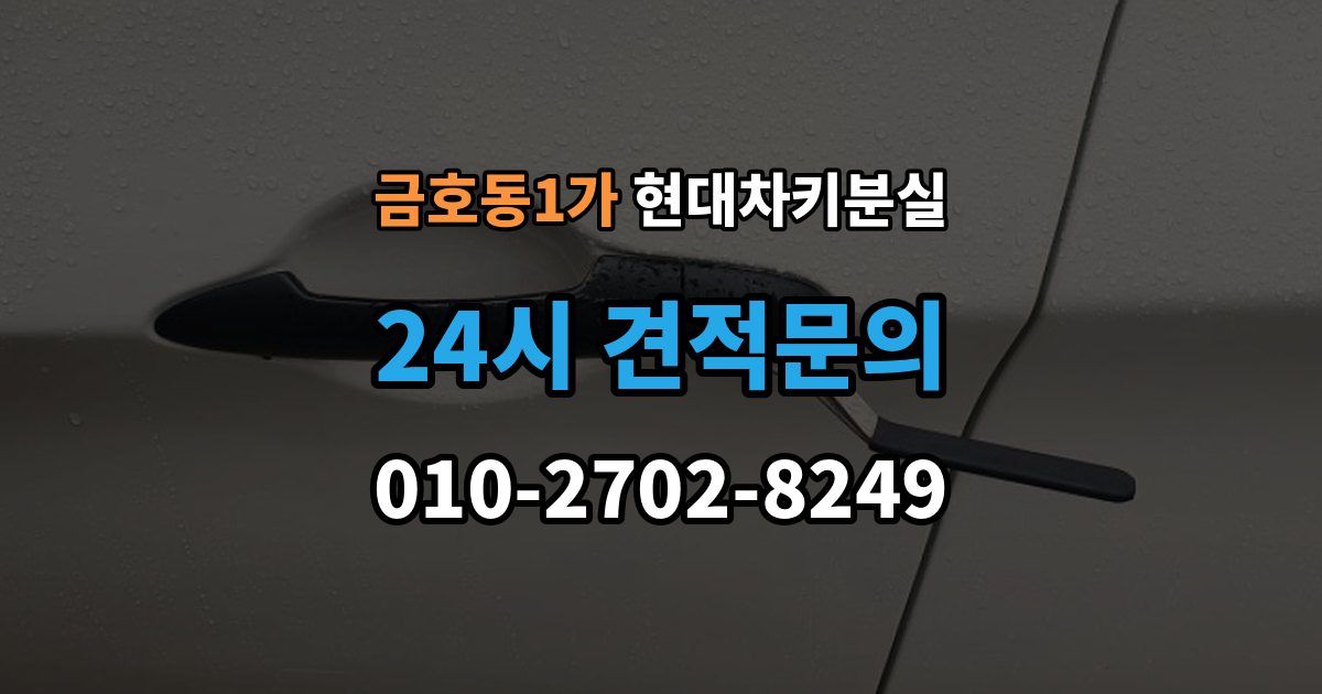 금호동1가 현대 차키 분실 스마트키 인식 불량일 때 확인 사항