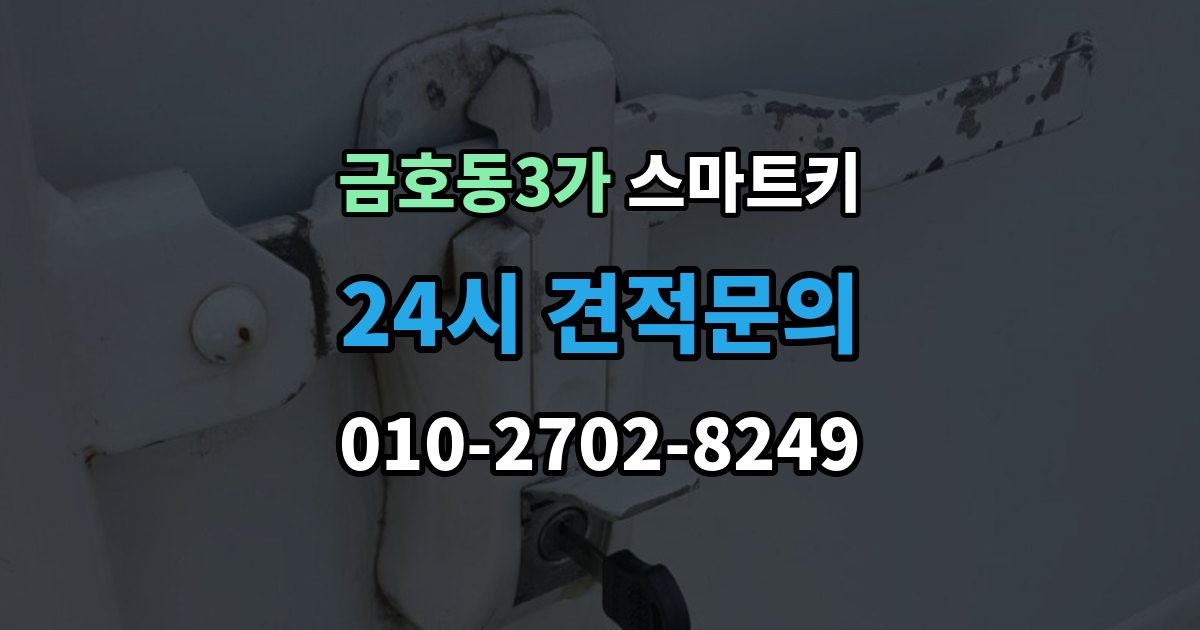 금호동3가 스마트키 분실 방지에 도움이 되는 일상 습관