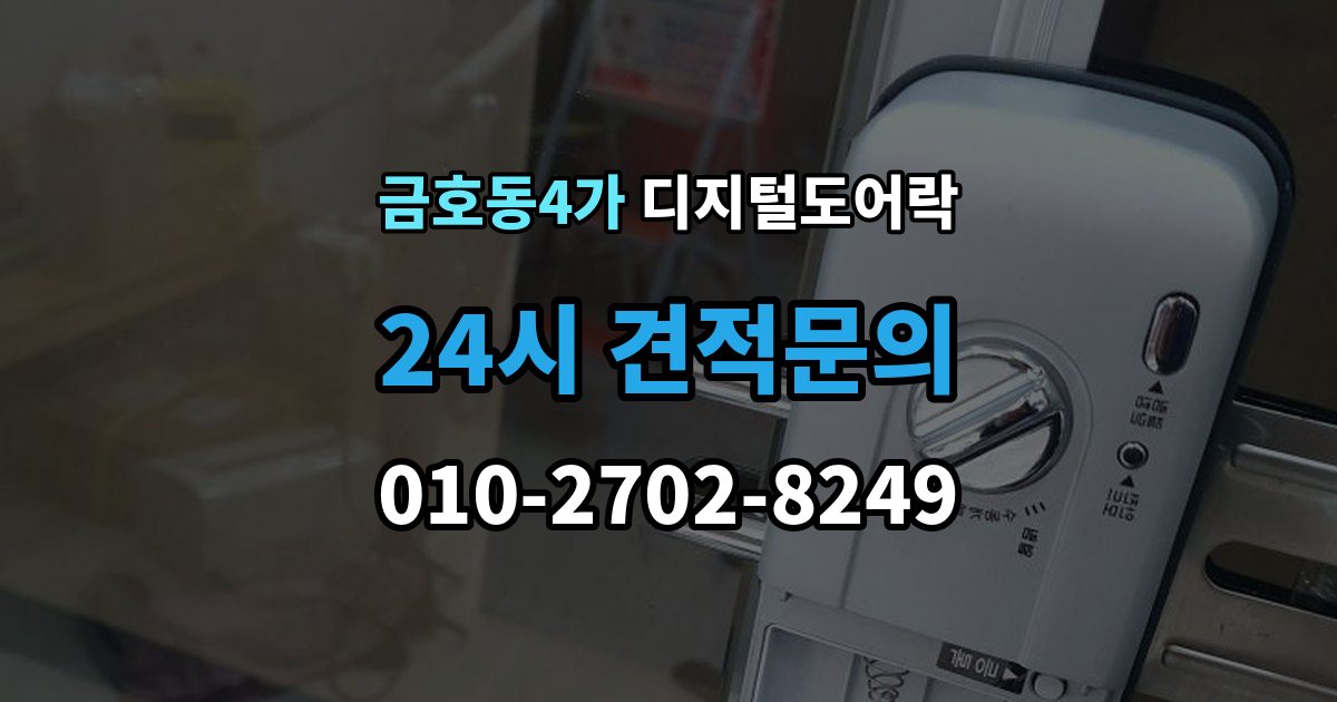 금호동4가 디지털 도어락 무타공 설치가 가능한 문 재질 알아보기