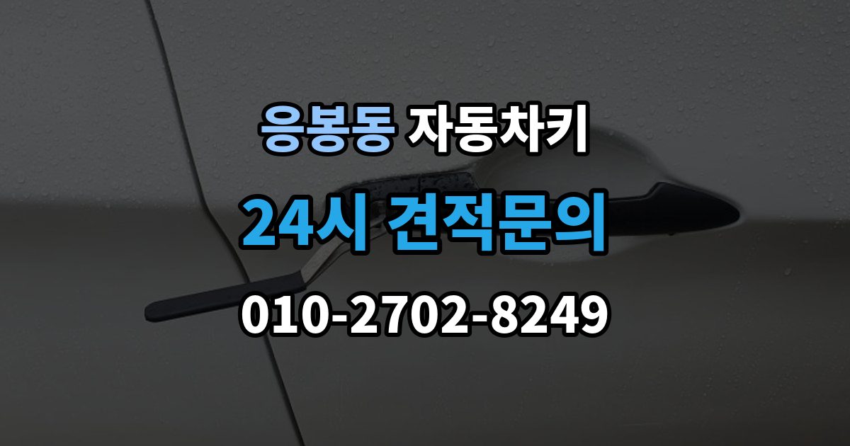 응봉동 자동차키 원격 시동이 되는 차와 안 되는 차
