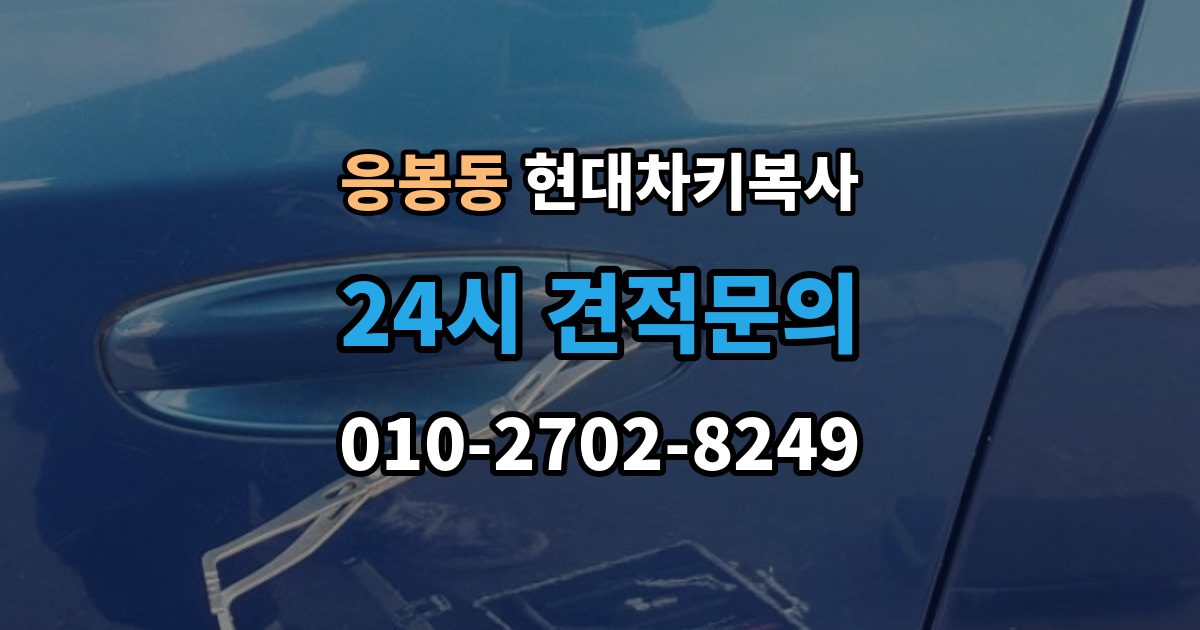 응봉동 현대 차키 복사 출장 안내 - 예비키 없이 진행하려면 필요한 절차