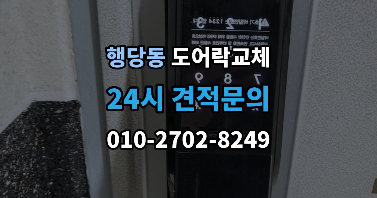 행당동 도어락 교체 사무실 출입 통제용으로 바꿀 때 등록 개수 확인