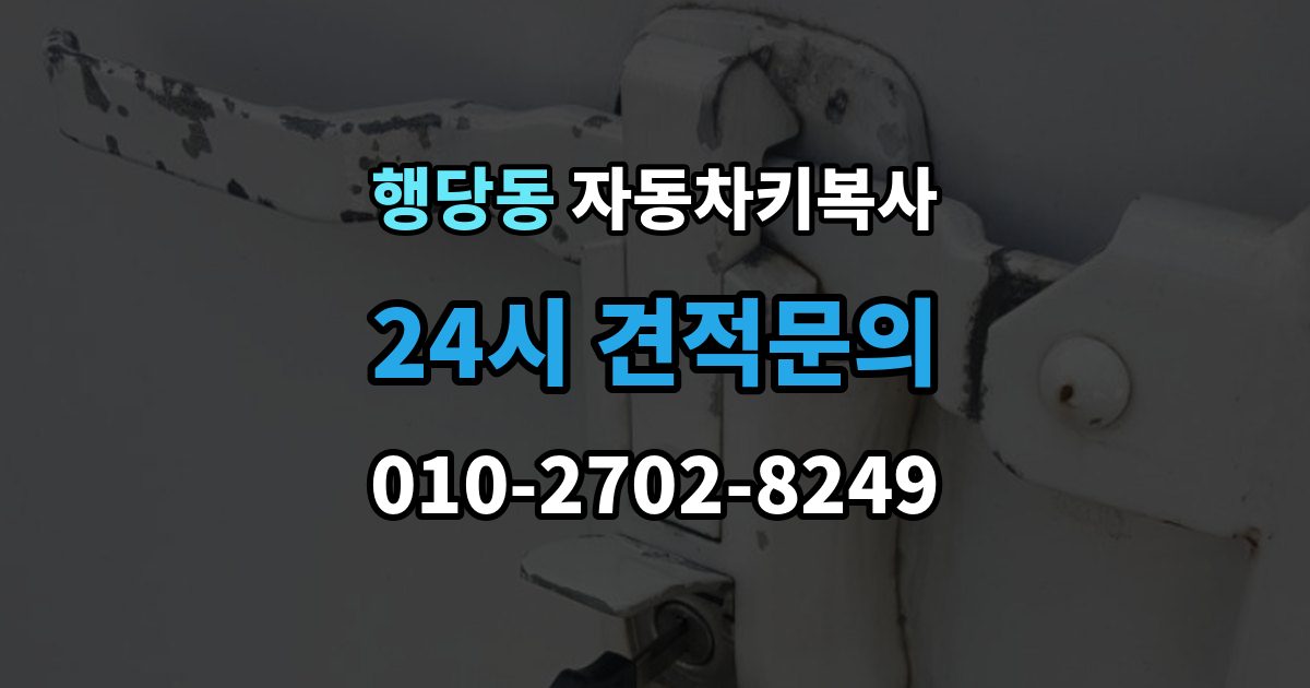 행당동 자동차키 복사 도어키와 리모콘 기능을 함께 볼 때