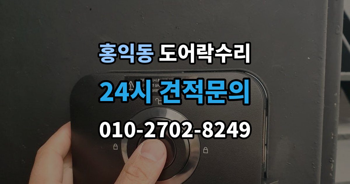 홍익동 도어락 수리 종류별 고장 차이를 먼저 살피는 법