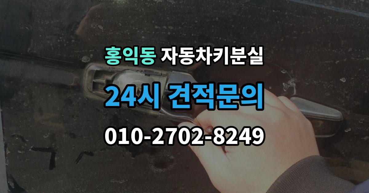 홍익동 차 키 잃어버렸을 때 비 오는 날 야외에서 잃어버렸을 때