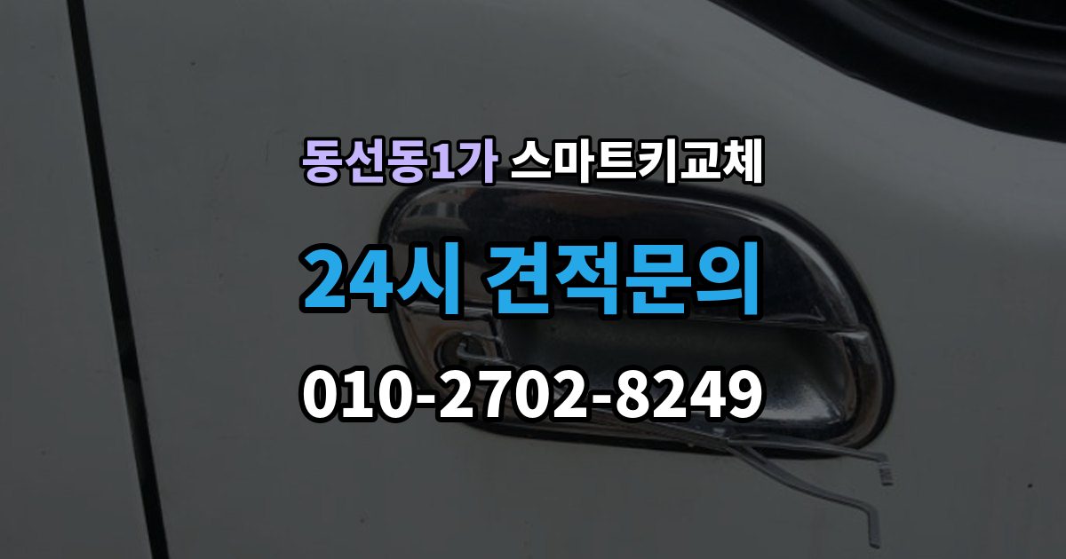 동선동1가 스마트키 교체 버튼 반응이 둔할 때 점검할 항목