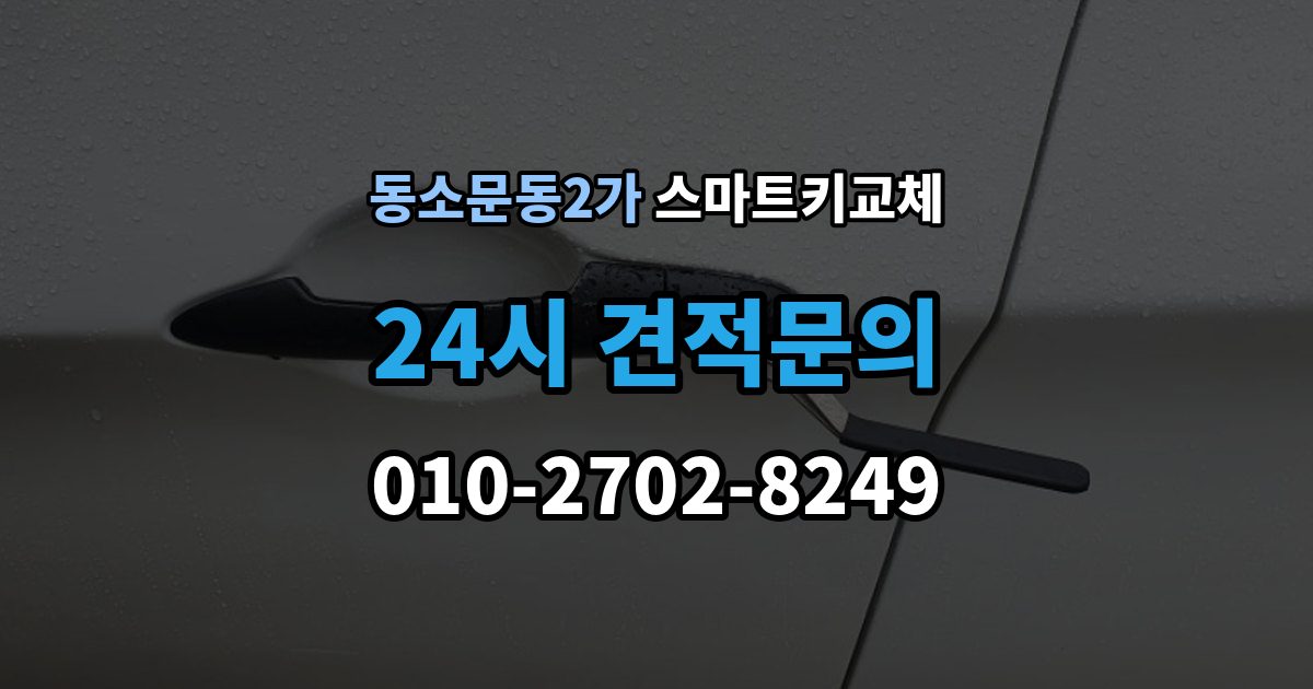 동소문동2가 스마트키 교체 이모빌라이저 연동 상태 확인하는 법