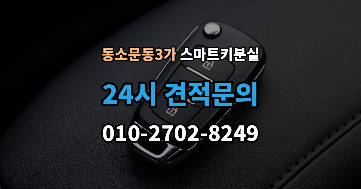 동소문동3가 스마트키 분실 차량 운행이 제한되는 상황 살펴보기