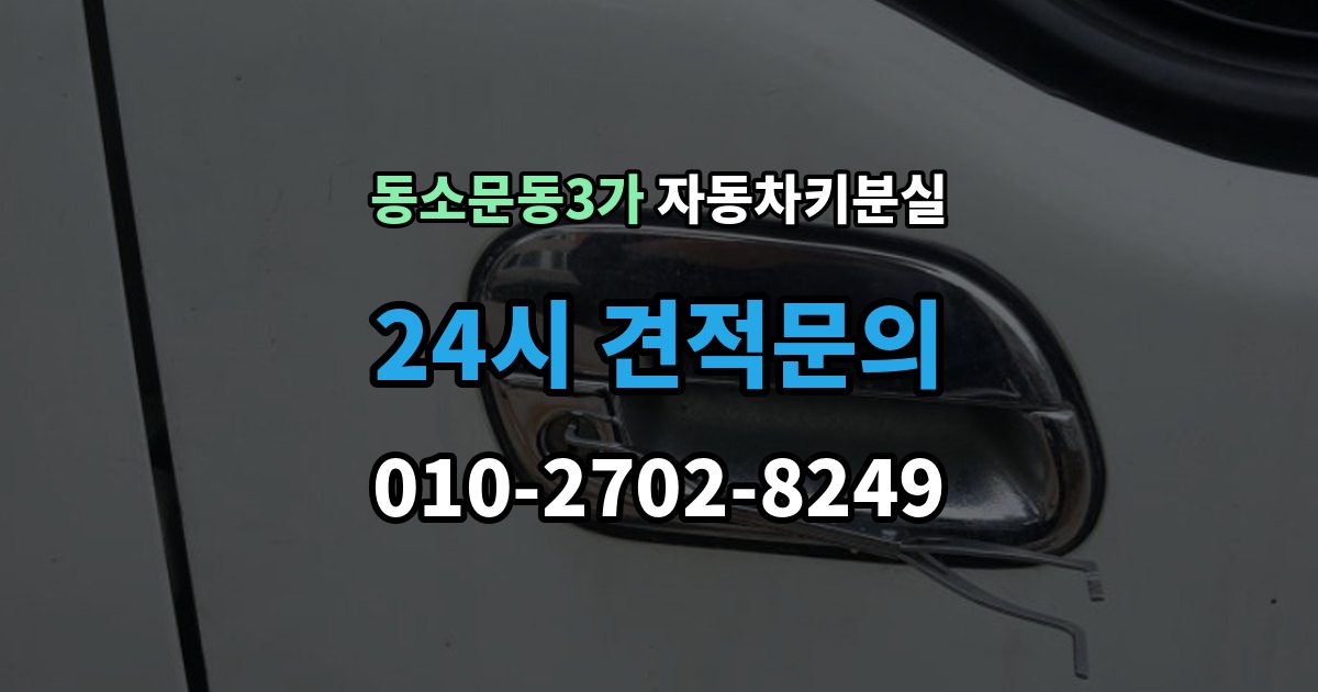 동소문동3가 차 키 잃어버렸을 때 여행지에서 잃어버렸을 때 대처 방법