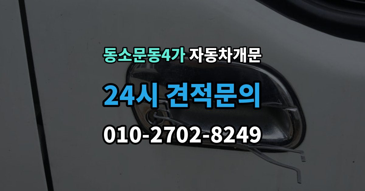 동소문동4가 차 문 잠겼을 때 잠금 해제 후 재발생 방지하는 습관