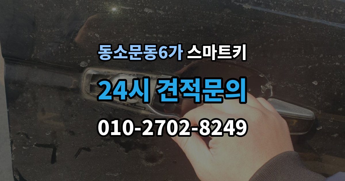 동소문동6가 스마트키 배터리 종류 고르는 기준