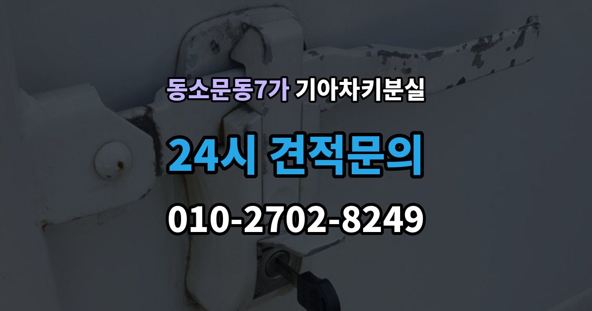 동소문동7가 기아 차키 분실 출장 안내 - 운행 중 경고가 뜨는 경우와 원인