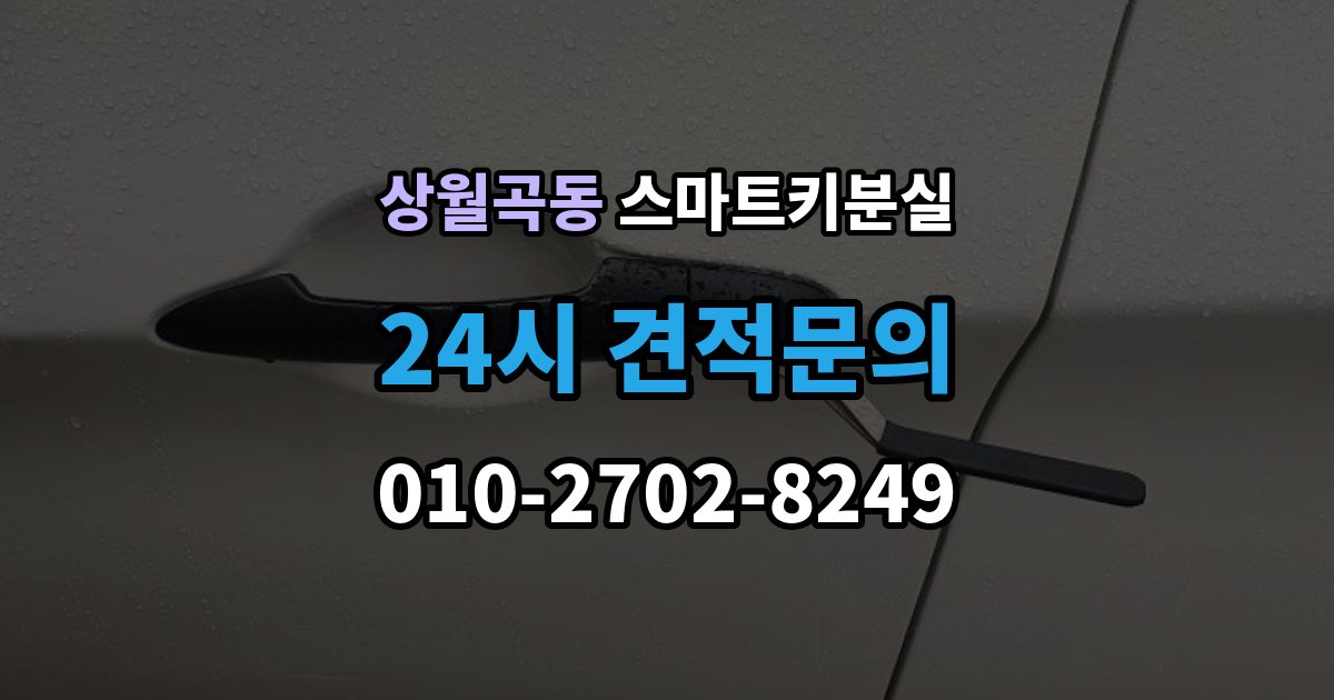 상월곡동 스마트키 분실 배터리 교체 후에도 반응이 없을 때