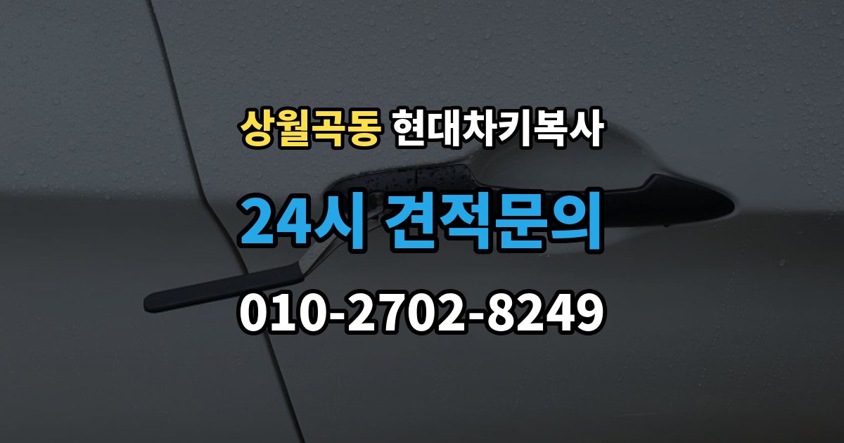 상월곡동 현대 차키 복사 출장 안내 - 출장 서비스가 가능한 상황과 아닌 경우