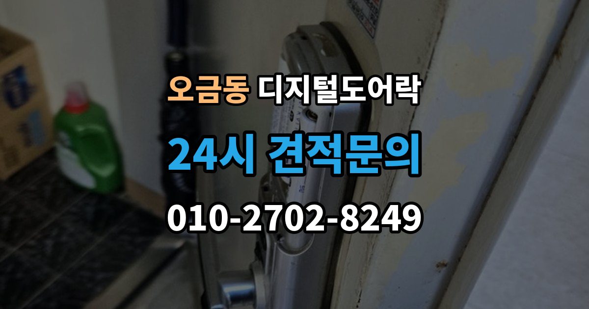 송파구 오금동 디지털 도어락 배터리 방전 전후 대처 방법과 열쇠 사용 팁