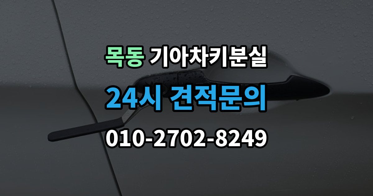 양천구 목동 기아 차키 분실 도어락은 반응하는데 시동이 멎칠 때
