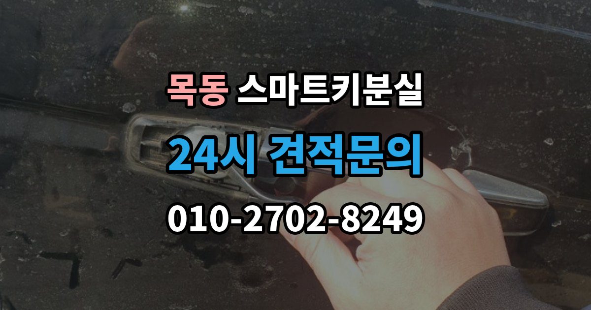 양천구 목동 스마트키 분실 차키 사진 없이 대응해야 할 때도 제작 가능한지