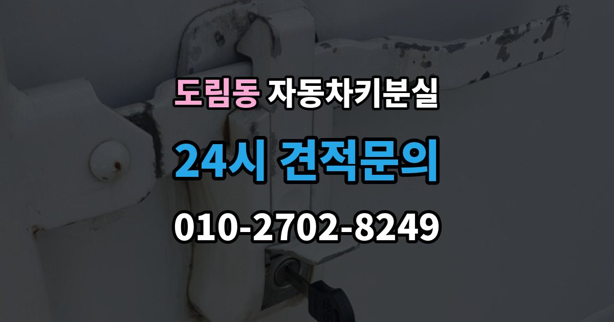 영등포구 도림동 차 키 잃어버렸을 때 여행지에서 잃어버렸을 때 대처 방법