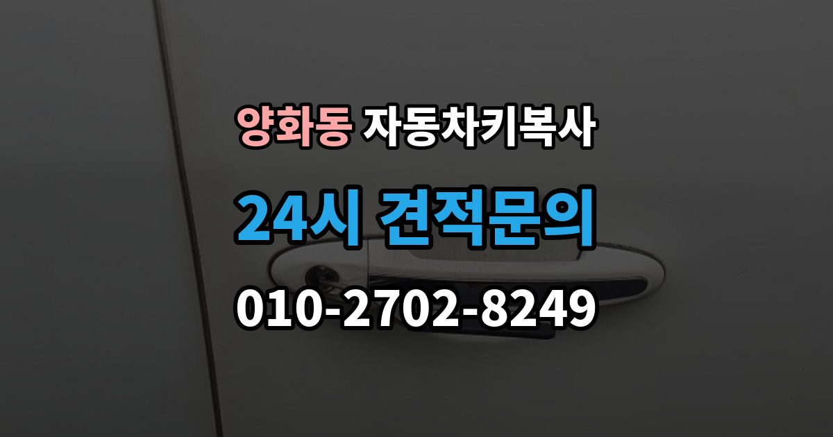 양화동 자동차키 복사 차량 도어만 여는 기능이 가능한지 살펴보기