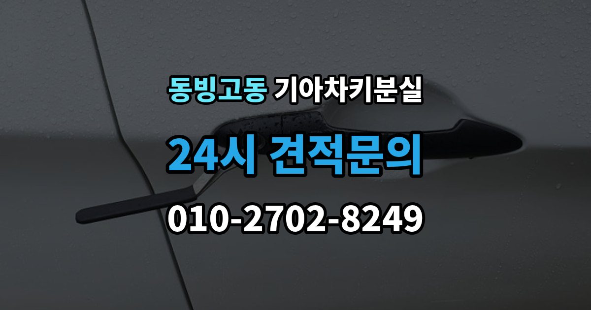 동빙고동 기아 차키 분실 출장 안내 - 도어락은 반응하는데 시동이 멎칠 때