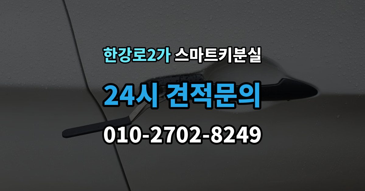 한강로2가 스마트키 분실 문이 잠겼을 때 안전하게 대처하는 법