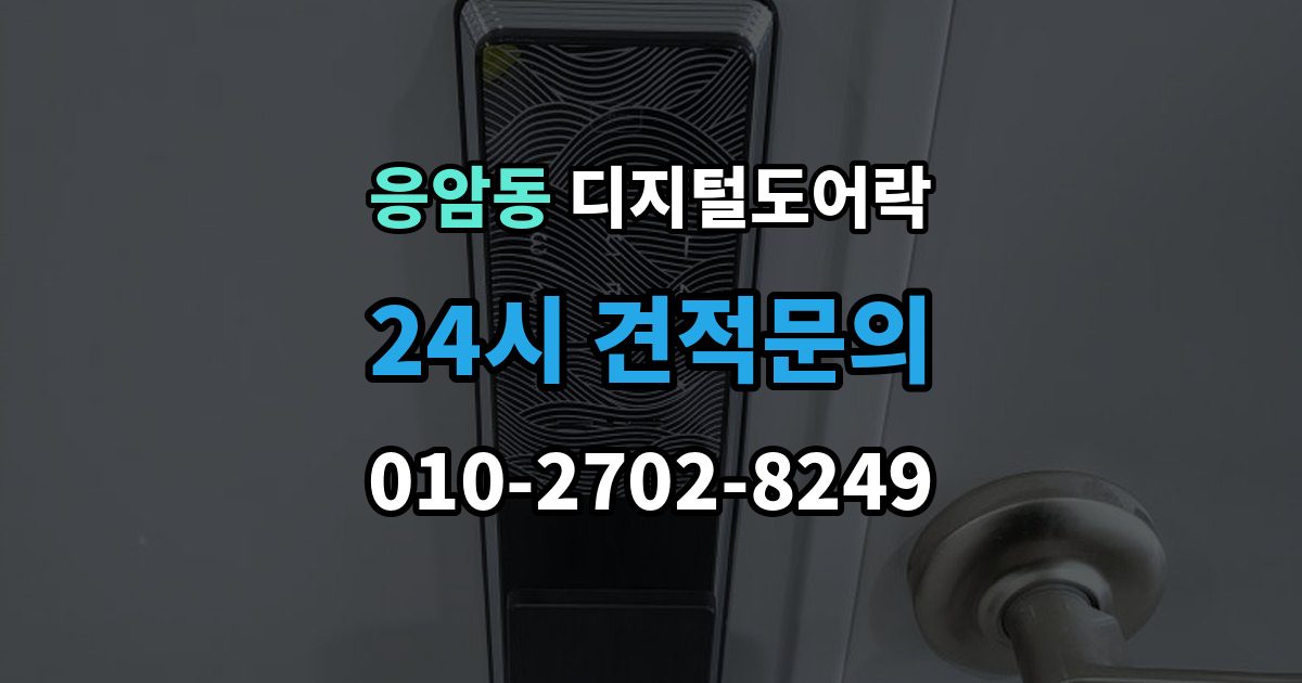 응암동 디지털 도어락 배터리 방전 전후 대처 방법과 열쇠 사용 팁