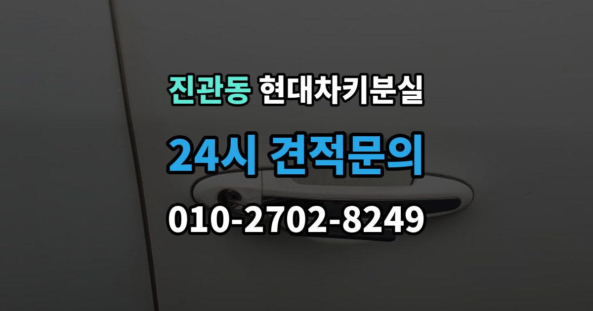 진관동 현대 차키 분실 디지털키 연동 모델과 확인 범위 정리