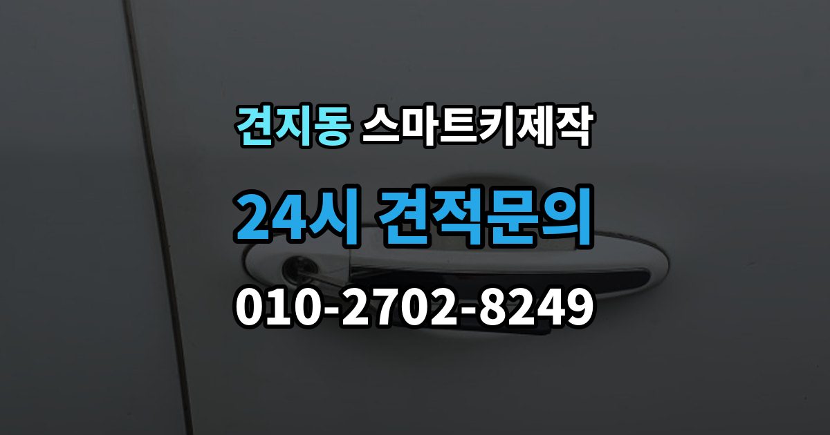 견지동 스마트키 제작 분실 상황에서 대리키로 먼저 대처하는 방법