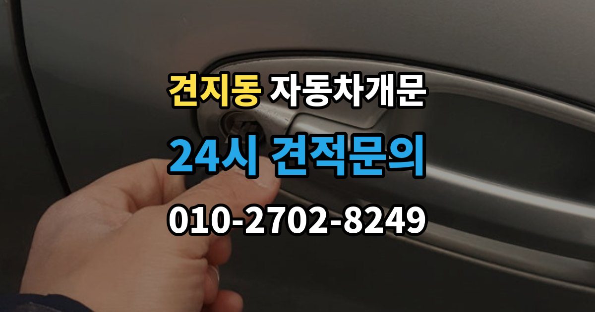견지동 자동차 문 잠김 잠금 상태를 스스로 점검하는 방법
