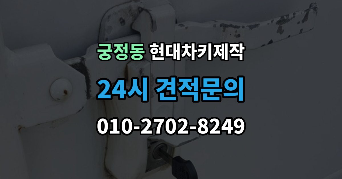 궁정동 현대 차키 제작 출장 안내 - 키 번호가 필요한 경우와 확인 방법
