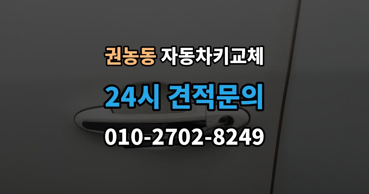 권농동 자동차키 교체 임시 운행 전 점검할 것
