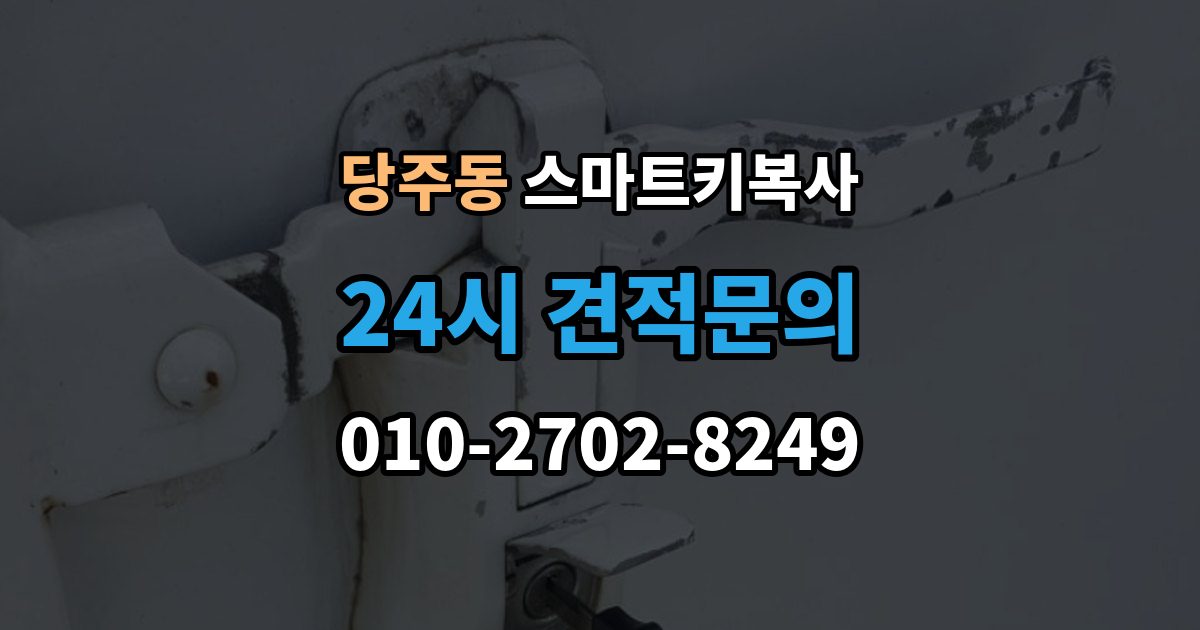 당주동 스마트키 복사 서비스를 선택할 때 중요한 포인트