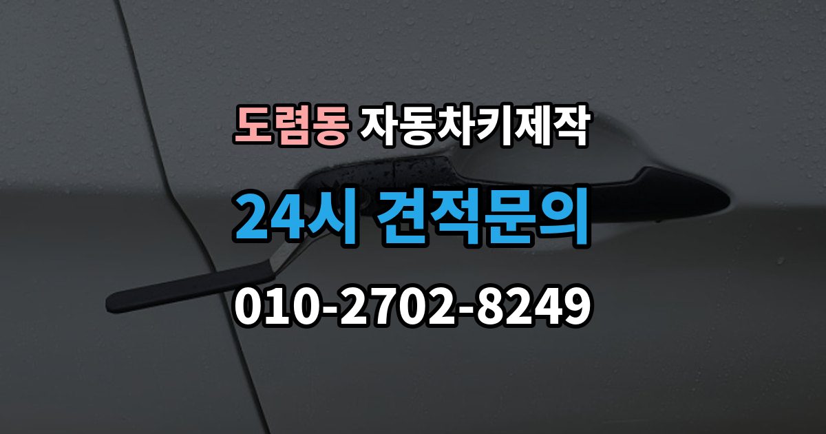 도렴동 자동차키 제작 원격 시동 설정이 필요한 차종 알아보기