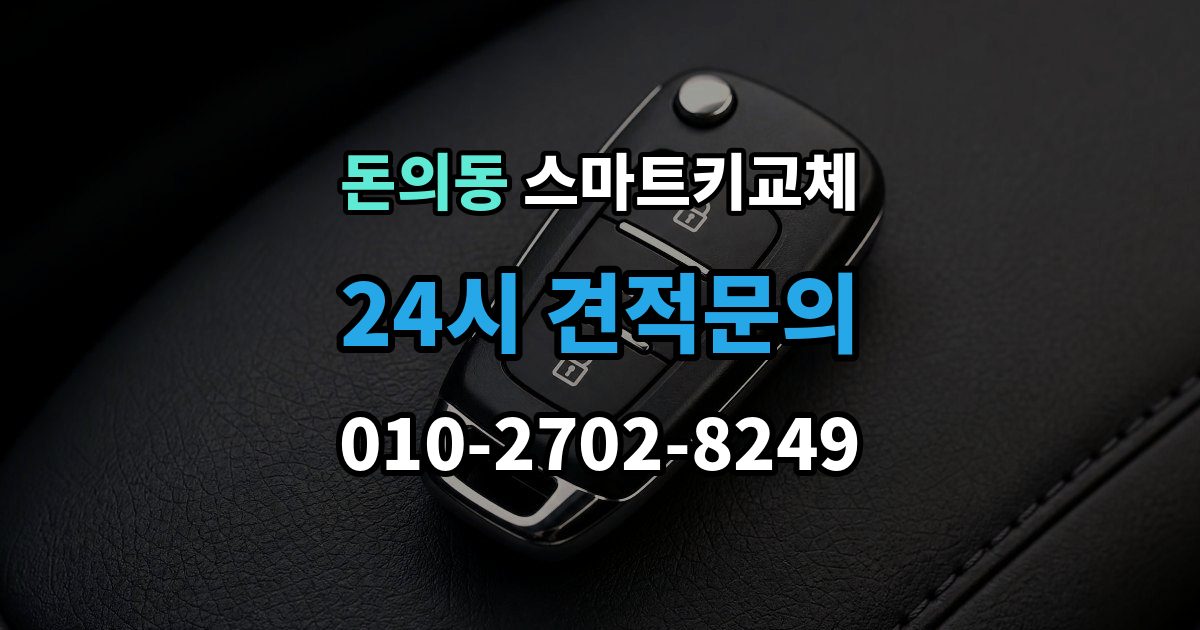 돈의동 스마트키 교체 예비키 없이 남았을 때 이동 수단부터 생각하기