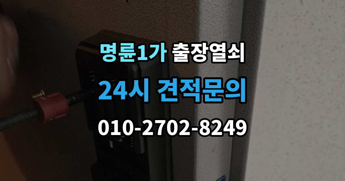명륜1가 출장 열쇠 손상 걱정 줄이는 개문 절차