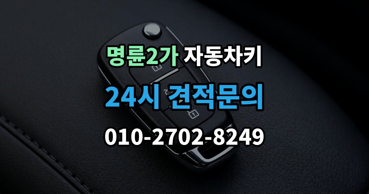 명륜2가 자동차키 문은 열리는데 시동이 안 걸릴 때 살펴볼 항목