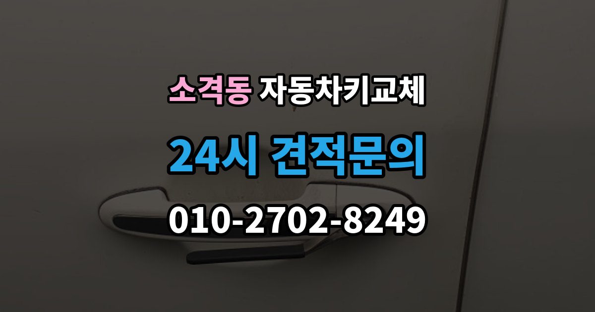 소격동 자동차키 교체 새로 맞출 때 확인할 옵션