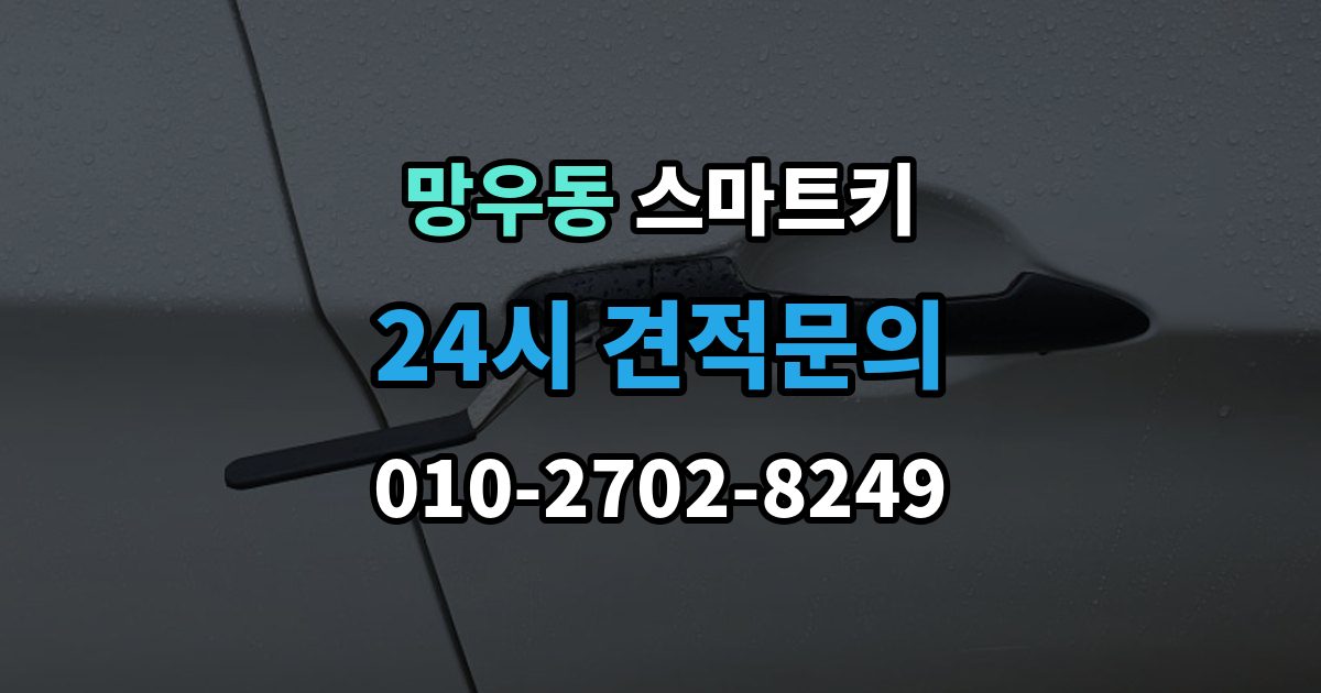 망우동 스마트키 배터리 종류에 따른 차이