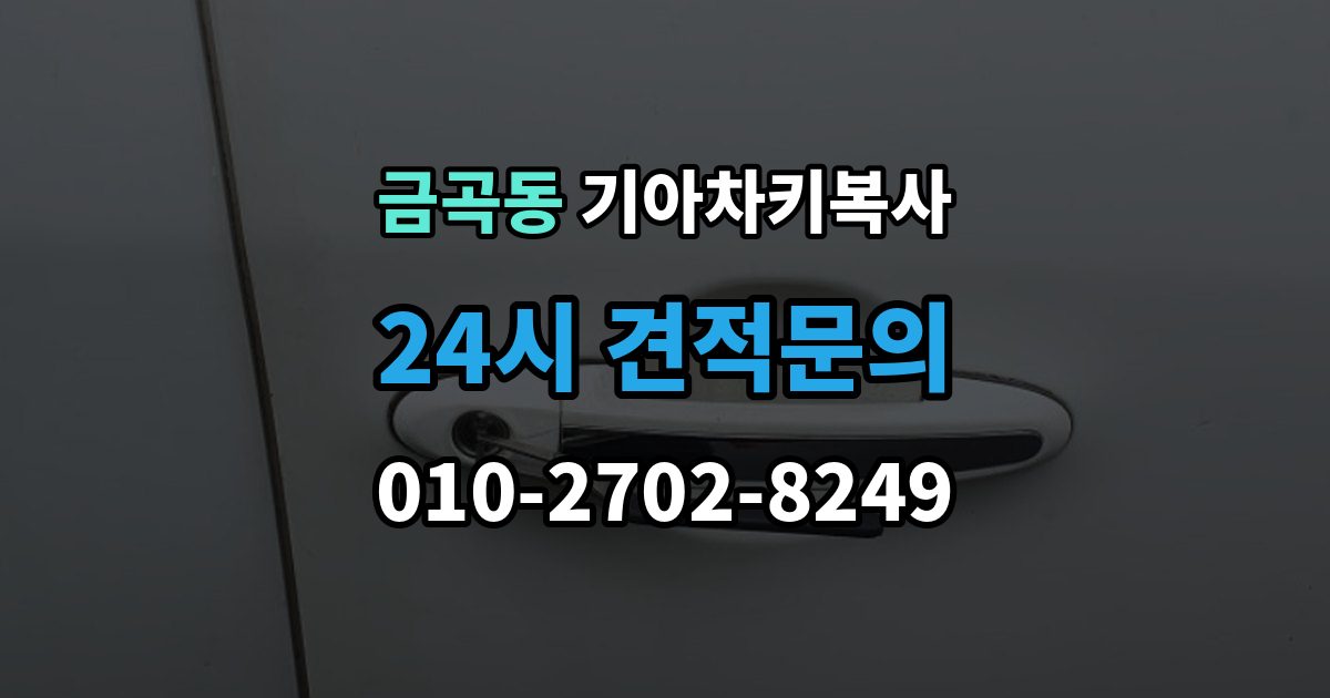 검단구 금곡동 기아 차키 복사 차주 확인 절차와 준비 서류 정리