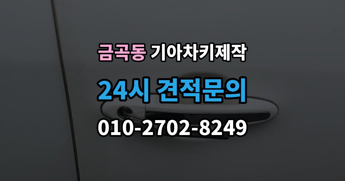검단구 금곡동 기아 차키 제작 예비키를 함께 만들면 좋은 상황