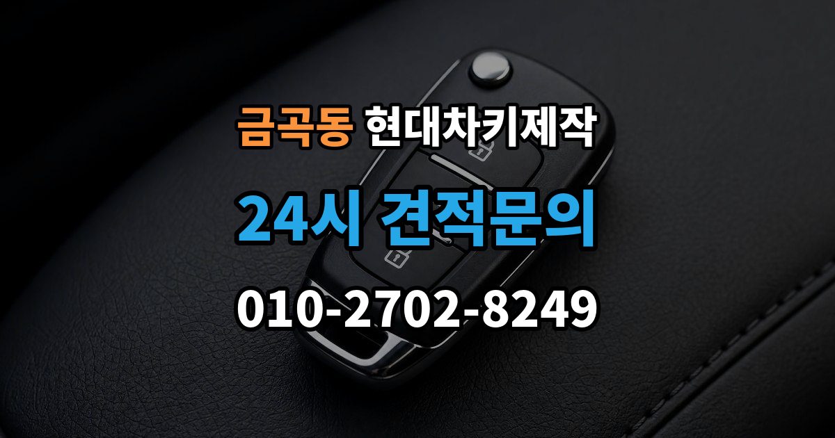 검단구 금곡동 현대 차키 제작 새로 만든 키가 작동하지 않을 때 원인
