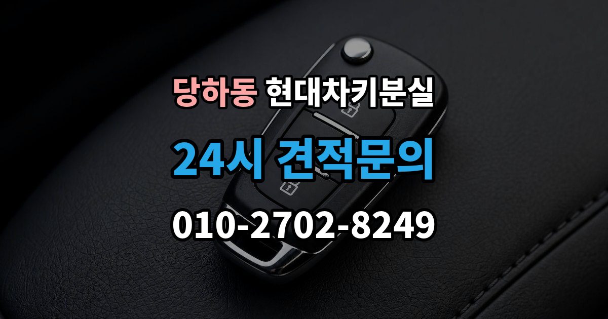 검단구 당하동 현대 차키 분실 출장 안내 - 등록 정보가 맞지 않을 때 보완 절차