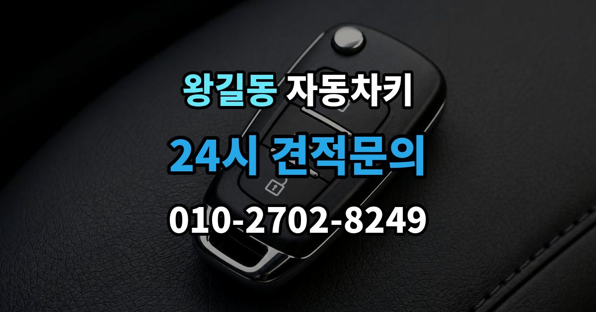 왕길동 자동차키 차종에 따라 달라지는 스마트키 방식