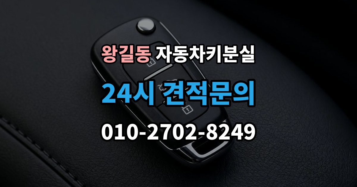 왕길동 차 키 잃어버렸을 때 스마트키와 일반키에 따라 달라지는 대응