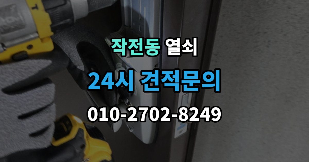 작전동 열쇠 잠금 문제를 예방하는 배터리 비상키 관리법