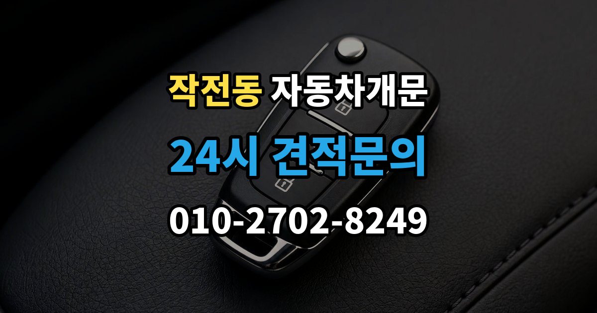 작전동 차 문 잠겼을 때 문 파손 없이 여는 절차 살펴보기
